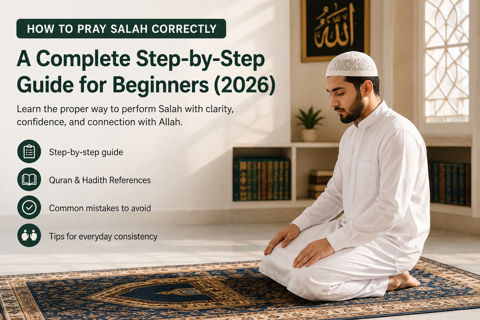 How to Pray Salah Correctly – Step-by-Step Guide for Beginners