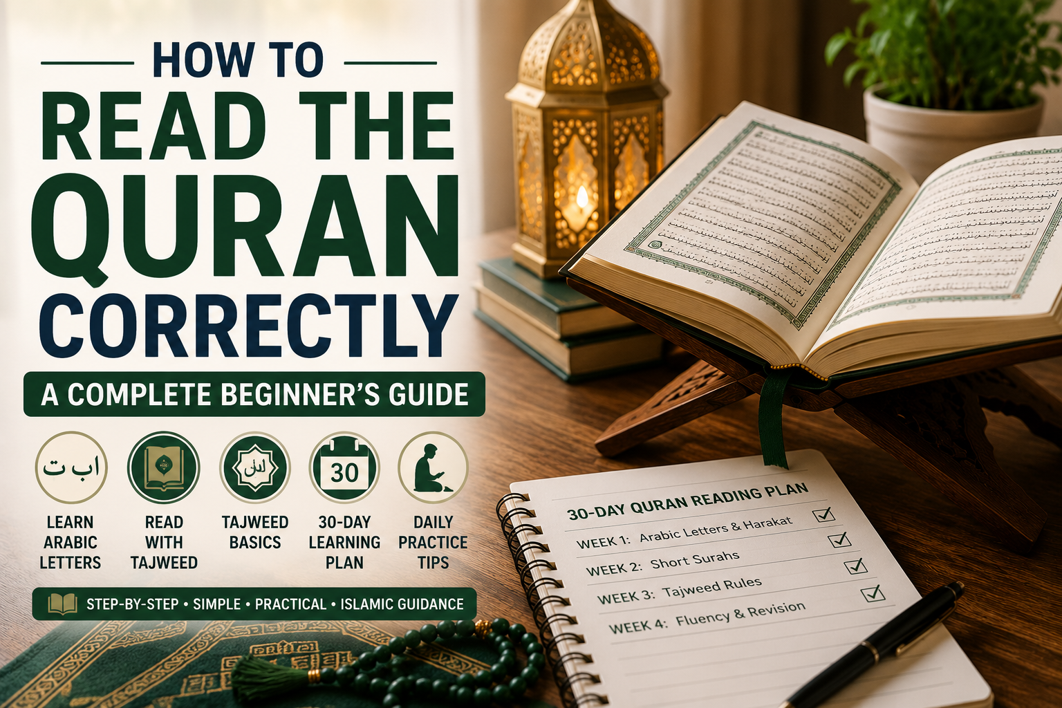 You are currently viewing How to Read the Quran Correctly: 9 Proven Steps for Beginners (2026)