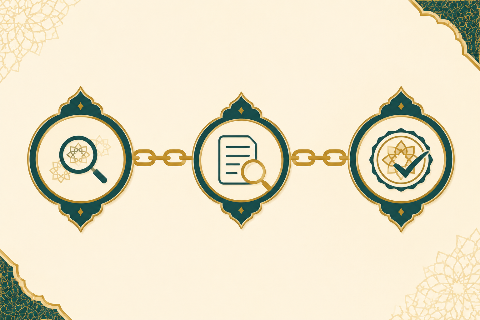 Diagram showing how the hadith reference finder matches a searched topic to a stored hadith and its authenticity grade