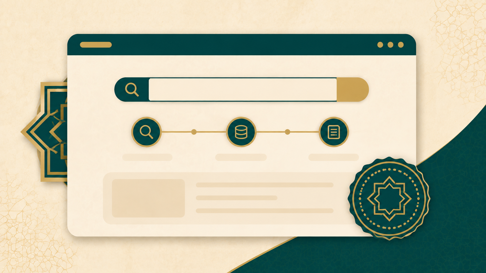 Hadith search tool results showing hadith chain, grade, and reference