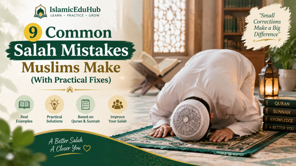 Common Salah mistakes Muslims make and how to correct them