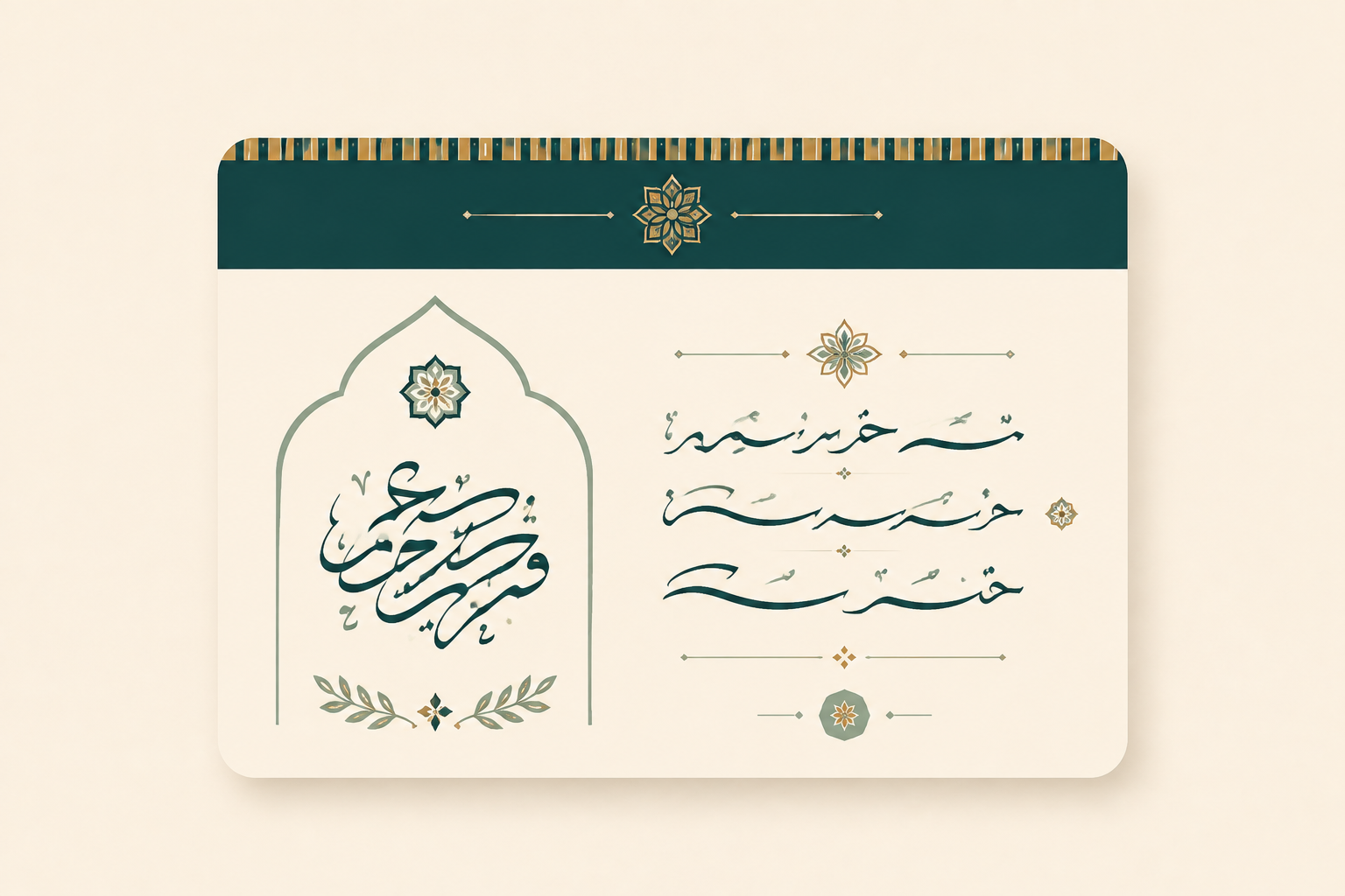 Random Quran verse generator interface showing a drawn verse with Arabic text, transliteration, and meaning