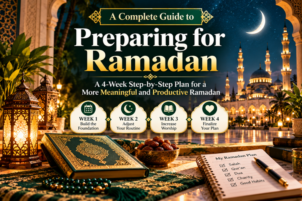 Complete Ramadan preparation guide with a 4-week step-by-step plan